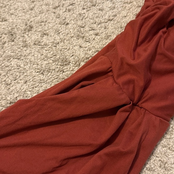 Burnt orange/red jumpsuit with pockets - Picture 5 of 6